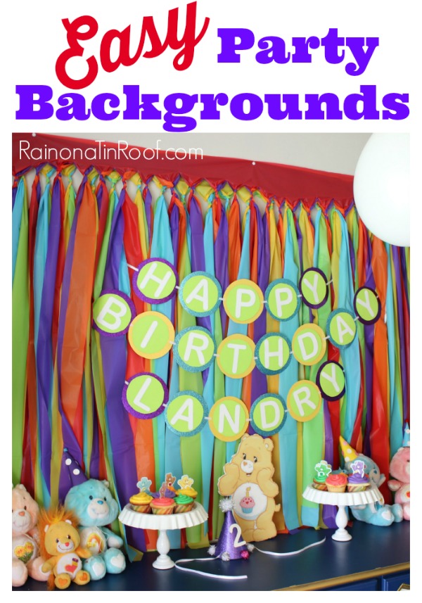 Easy Party Backgrounds for $10 or less