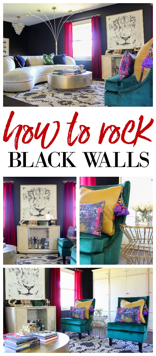 How to Decorate with Black Walls