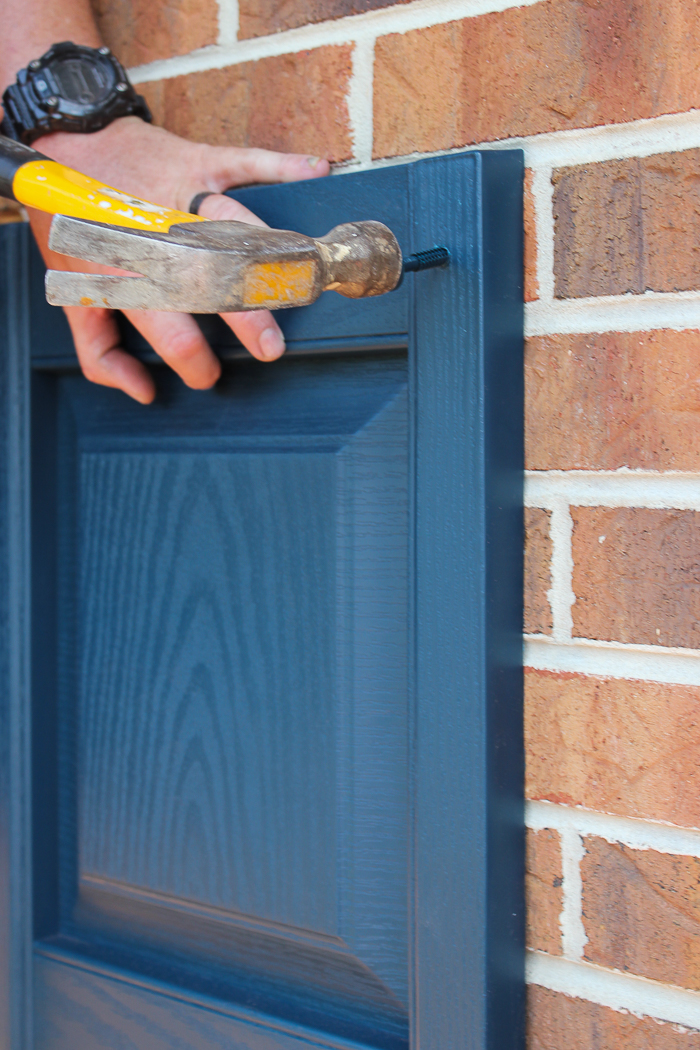 How To Hang Shutters On Brick