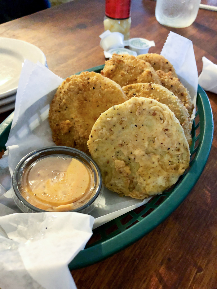 Fried green tomatoes at Whistle Stop Cafe